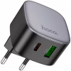 Зарядний пристрій HOCO CS32A Rise 1xUSB-C PD20W + 1xUSB QC3.0 Black (6942007617451) - Image 5