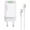 Зарядний пристрій ColorWay C101A GaN Mini 20W PD PPS USB-C + USB-A QC4.0 + cable USB-C to USB-C black (CW-CHS062PDC-WT) - Image 3