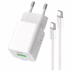 Зарядное устройство ColorWay C101A GaN Mini 20W PD PPS USB-C + USB-A QC4.0 + cable USB-C to USB-C black (CW-CHS062PDC-WT) - Image 4