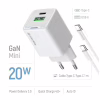 Зарядное устройство ColorWay C101A GaN Mini 20W PD PPS USB-C + USB-A QC4.0 + cable USB-C to USB-C black (CW-CHS062PDC-WT) - Image 7
