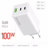 Зарядний пристрій ColorWay C101B GaN Mini 100W PD PPS 2xUSB-C + USB-A white (CW-CHS061PD-WT) - Image 7