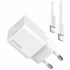 Зарядное устройство ColorWay C101D GaN Mini 20W PD PPS USB-C + cable USB-C to Lightning white (CW-CHS059PDL-WT) - Image 4