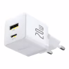 Зарядное устройство Baseus 1xUSB-C 20W + 1xUSB white + cable USB-C to USB-C 60W 1.0m (P10111608213-01) - Image 5
