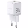 Зарядное устройство Baseus 1xUSB-C 30W + 1xUSB white (P1011160A213-00) - Image 2