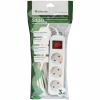 Мережевий подовжувач Defender S330 3.0 m 3 роз switch white (99234) - Image 4