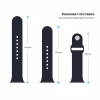 Ремінець до смарт-годинника Armorstandart Sport Band (3 Straps) для Apple Watch 49/46/45/44/42 (Series 1-3) Dark Blue (ARM49070) - Image 3