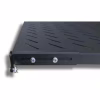 Полка 19" Hypernet 1U глуб. 600мм, в шкафы глубиной 800мм, цвет черный (U-FS-80-BLACK) - Image 2