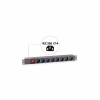 Силовий блок 19" 1U 8xSchuko, вимикач, С14 Kingda (KD-PDU-GM-1U-P8-C14) - Image 2