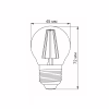 Лампочка TITANUM Filament G45 4W E27 2200K бронза (TLFG4504272A) - Image 3