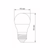 Лампочка Videx G45e 3.5W E27 3000K (VL-G45e-35273) - Image 3