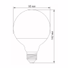 Лампочка Videx G95e 15W E27 4100K (VL-G95e-15274) - Image 3