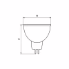 Лампочка Eurolamp LED SMD MR16 5W GU5.3 3000K 12V (LED-SMD-05533(12)(P)) - Image 4