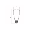 Лампочка Eurolamp ST64 7W E27 4000K (MLP-LED-ST64-07274(Amber)) - Image 3