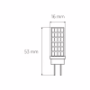 Лампочка Eurolamp Светодиодная капсульная лампа EUROLAMP LED силикон G4 5W 500Lm 400 (LED-G4-0540(12)) - Image 3