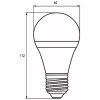 Лампочка Eurolamp LED А60 800 Lm E27 4000K 2шт (MLP-LED-A60-08274(Amber)new) - Image 3