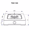 Настільна плита Minola TGH 100 WH - Image 5