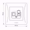 Телефонная розетка Videx BINERA CAT3 (VF-BNSK1TF3-W) - Image 6