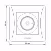 Светорегулятор Videx BINERA 600Вт сереб (VF-BNDM600-SS) - Image 6