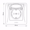 Розетка Videx BINERA 1ая із заземленням і кришкою (VF-BNSK) - Image 6