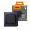 Выключатель Videx BINERA 1кл черный графит (VF-BNSW1-BG) - Image 4