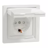 Розетка Schneider Electric ASFORA з кришкою IP44, біла (EPH3100321) - Image 2