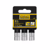 Набор торцевых головок Stanley торцевых 1/4" Maxi Drive, с шестигранным профилем, 3 шт: 11, 12, 13 мм. (FMMT17092-0) - Image 2