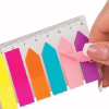 Стикер-закладка Buromax Plastic bookmarks 45x12mm, 8*25шт, neon (BM.2307-98) - Image 3
