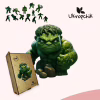 Пазл Ukropchik дерев'яний Супергерой Халк size - M в коробці з набором-рамкою (Hulk Superhero A4) - Image 5
