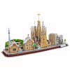 Пазл Cubic Fun Тривимірна головоломка-конструктор City Line Barcelona (MC256h) - Image 4