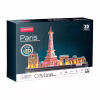 Пазл Cubic Fun Тривимірний пазл City line Париж із LED-підсвічуванням (L525h) - Image 3