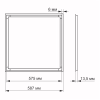 Світильник Videx LED панель ART 40W 5000K (VL-PA405W) - Image 2