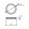 Светильник Eurolamp Downlight NEW 18W 1600Lm 4000K (LED-DLR-18/4(new)) - Image 2