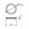 Світильник Eurolamp Downlight NEW 20W 1900lm 4000K (LED-DLR-20/4(new)) - Image 2