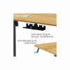 Компьютерный стол OfficePro ODE1470LWW Light Wood/White (ODE1470LWW) - Image 4