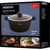 Каструля Ardesto Gemini Anzio скляна кришка 20 см 2,5 л чорна (AR2420GE) - Image 10