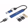 Концентратор Canyon hub DS-02 4in1 USB-A/C Blue (CNS-TDS02BL) - Image 3