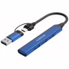 Концентратор Canyon hub DS-02 4in1 USB-A/C Blue (CNS-TDS02BL) - Image 4
