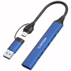 Концентратор Canyon hub DS-02 4in1 USB-A/C Blue (CNS-TDS02BL) - Image 5
