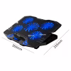 Підставка до ноутбука IceCoorel 10-15", 1*125mm 1400 RPM + 4*70mm 2500 RPM, 2*USB, 365x297x30mm, Blue (K5Bl) - Image 4