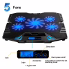 Подставка для ноутбука IceCoorel 10-15", 1*125mm 1400 RPM + 4*70mm 2500 RPM, 2*USB, 365x297x30mm, Blue (K5Bl) - Image 5