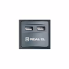 Сетевой фильтр питания REAL-EL RS-8F USB CHARGE 3m, black (EL122300004) - Image 2
