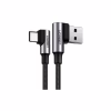 Дата кабель USB 2.0 AM to USB-C 1.0m 3A 90° corner US176 black Ugreen (20856) - Image 2