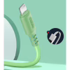 Дата кабель USB 2.0 AM to Lightning 1.0m soft silicone green ColorWay (CW-CBUL042-GR) - Image 5