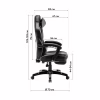 Крісло ігрове GT Racer X-2749-1 Gray/Black Suede (X-2749-1 Fabric Gray/Black Suede) - Image 12