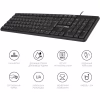 Клавиатура OfficePro SK166 USB Black (SK166) - Image 8