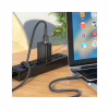 Дата кабель USB 2.0 AM to Micro 5P 1.2m 2.4A nylon aluminum U110 black HOCO (6931474770585) - Image 4