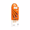 Дата кабель USB 2.0 AM to Lightning + Micro 5P + USB-C 1.0m Xpress one X26 black+red HOCO (6957531080282) - Image 3