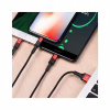 Дата кабель USB 2.0 AM to Lightning + Micro 5P + USB-C 1.0m Xpress one X26 black+red HOCO (6957531080282) - Image 4