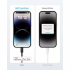 Дата кабель USB-C to Lightning 1.8m nylon 322 black Anker (A81B6G11) - Image 3