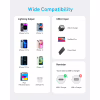 Дата кабель USB-C to Lightning 1.8m nylon 322 black Anker (A81B6G11) - Image 5